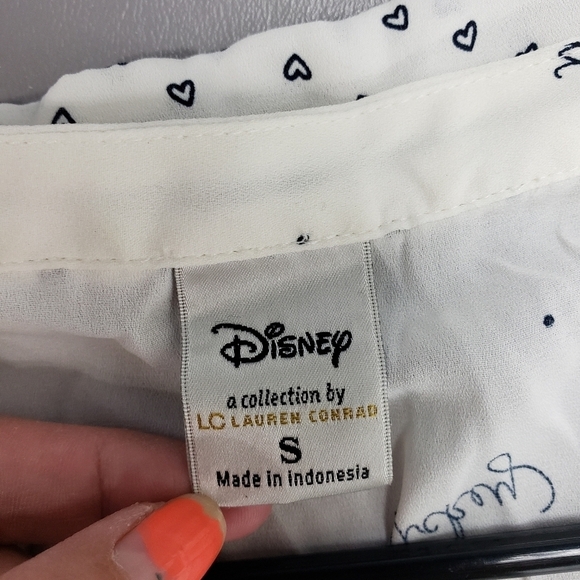LC Lauren Conrad Disney Minnie and Mickey mouse tank top blouse size sma… - Picture 5 of 10